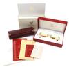 Отличные очки Cartier Two Point Без ободка Золотые бордовые мужские Б/у