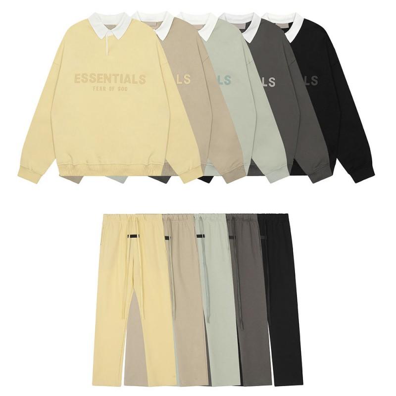 Unisex Cotton Streetwear Set: Graphic Letter Print Hoodless Sweatshirt Loose Fit Pants Fall