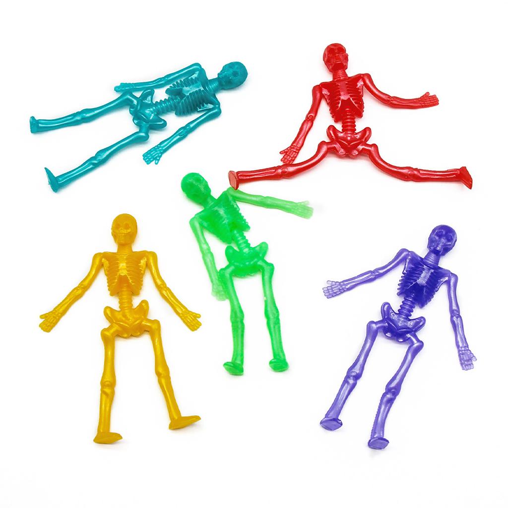 Tpr Soft Rubber Stretch Skeleton Halloween Trick Toy