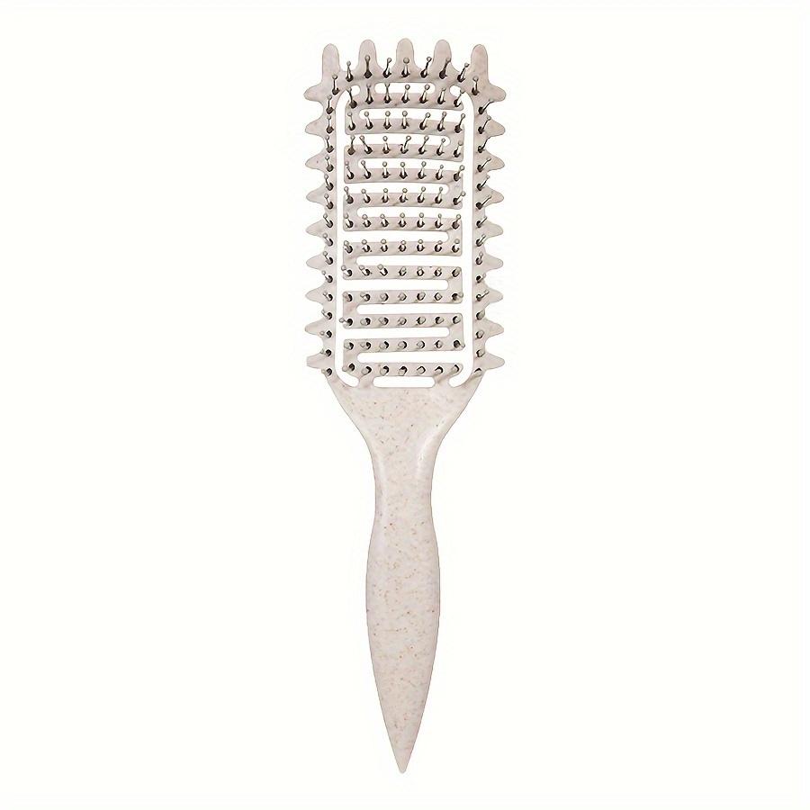 Anti-Static Curly Hair Comb with Massage Nodes - Gentle Detangling & Scalp Massage for Long Hair, Ergonomic Handle, 6 Colors - Home Use & Travel