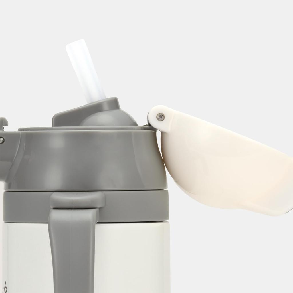 Skater 2WAY Двуручная бутылка для воды из нержавеющей стали объемом 350 мл с трубочкой, детская кружка со значком Снупи STWM3N-A