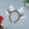Рождественский обруч для волос с регулируемым углом открытия для детей, милый детский мультфильм, повязка на голову с оленьими ушками, привлекательный декоративный мультфильм