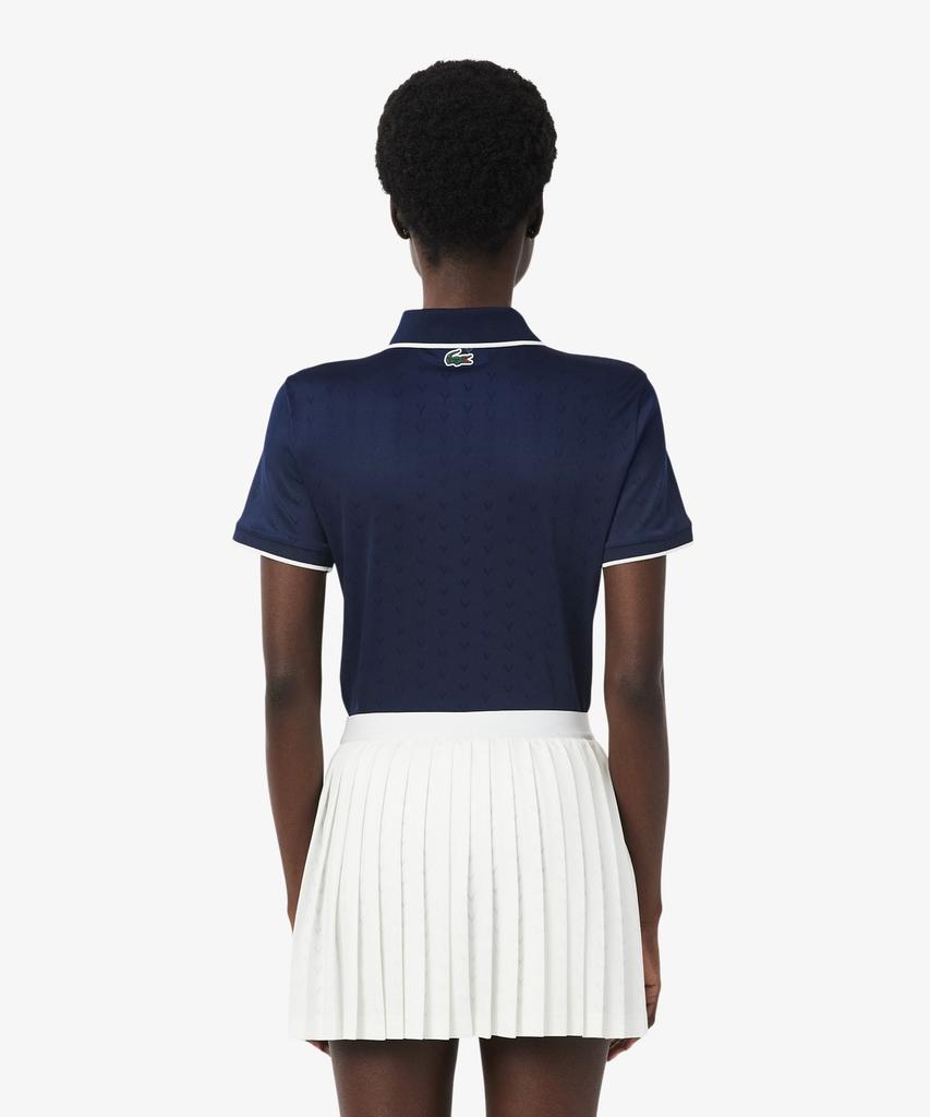 Женская теннисная рубашка-поло LACOSTE с V-образным вырезом Heritage Pf0232-56G 166