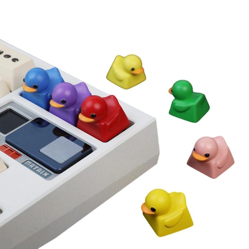 Цветной 3D Резиновый Колпачок для Клавиш Милый Мультяшный Дизайн Утки Для Механических Игровых Клавиатур Колпачки для Клавиши ESC 1 шт.