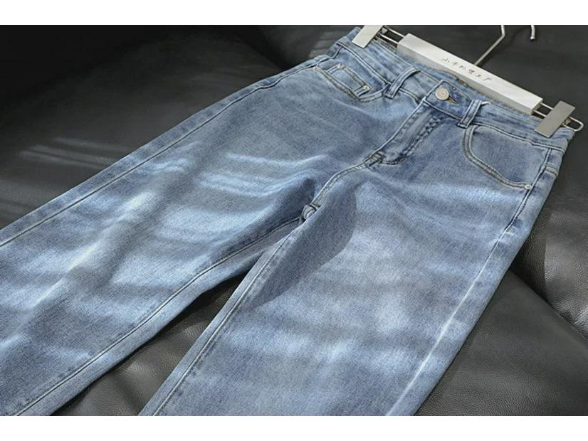 Женские обтягивающие джинсы с высокой талией и широкими штанинами — стиль знаменитостей, свободный крой, повседневная уличная одежда