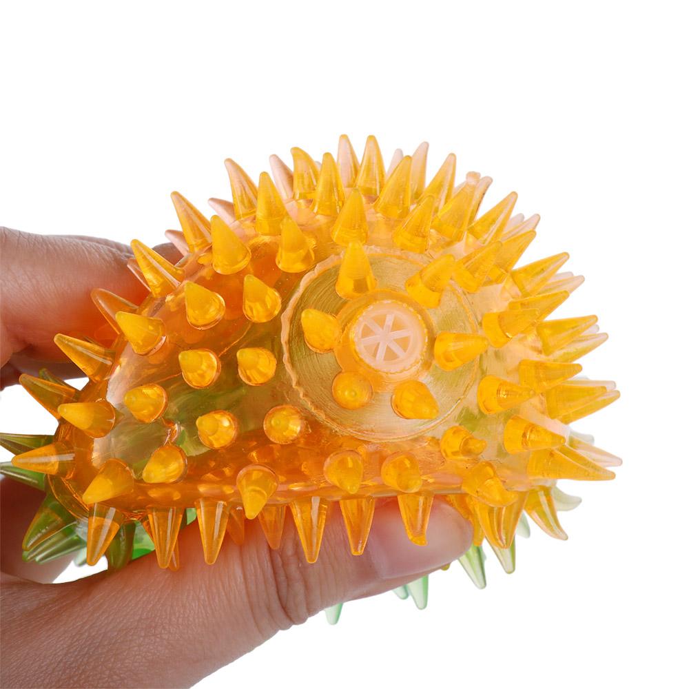 Decoration Led Light Up Toy Glowing Elastic Ball Toy Elastic Glow Hair Ball Glowing Hair Flash Ball