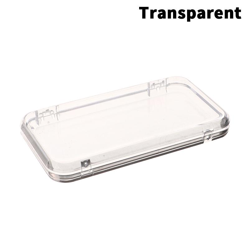 Rectangle Storage Box for False Nails Display, Salon Essentials with Lid Plastic Clear Jewelry Box, Press-on Nail Storage Case