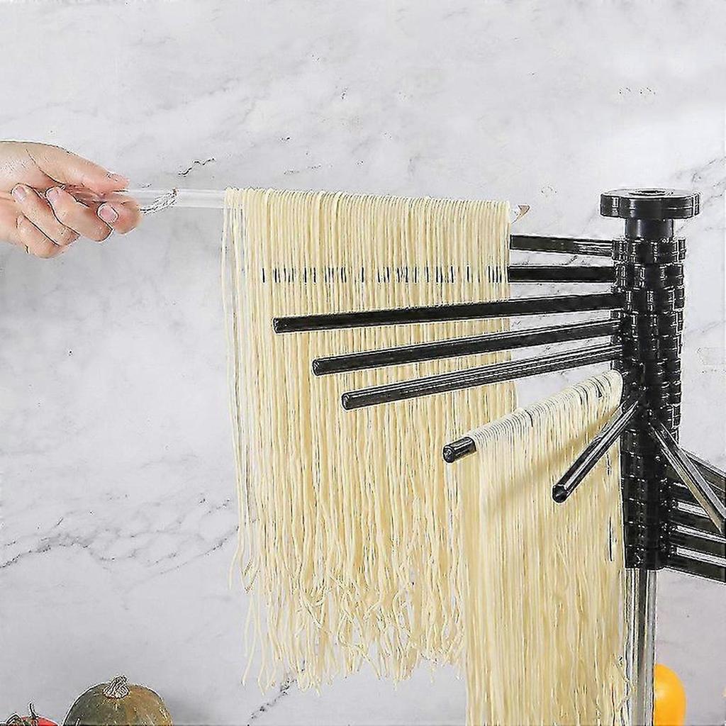 Rotatable Homemade Pasta Drying Rack Safety Material Pasta Rack (Transparent)