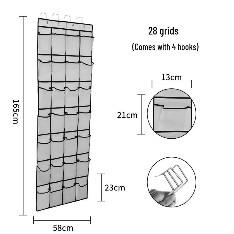 Наддверная сумка-органайзер для обуви на 35 отделений с крючками