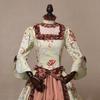 Renaissance Victorian Royal Women Costume Ruff Halloween Outfit Gown Floor Dress