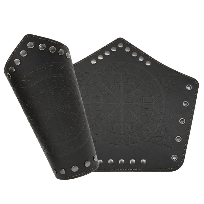 4 шт./компл. Поясная сумка из ПУ кожи, наручи, пояс, комплект средневекового костюма эпохи Ренессанса, аксессуары для Хэллоуина