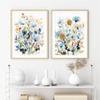 Flower and Leaf Watercolor Plant Posters, Canvas Prints, Wall Paintings, Living Room Interior Decoration