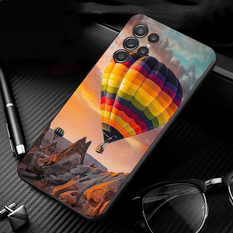 Hot Air Balloon Phone Case For Samsung S25 S24 S23 S22 S21 S20 Ultra S20 S22 S21 S20 FE S24 Plus Shell Case