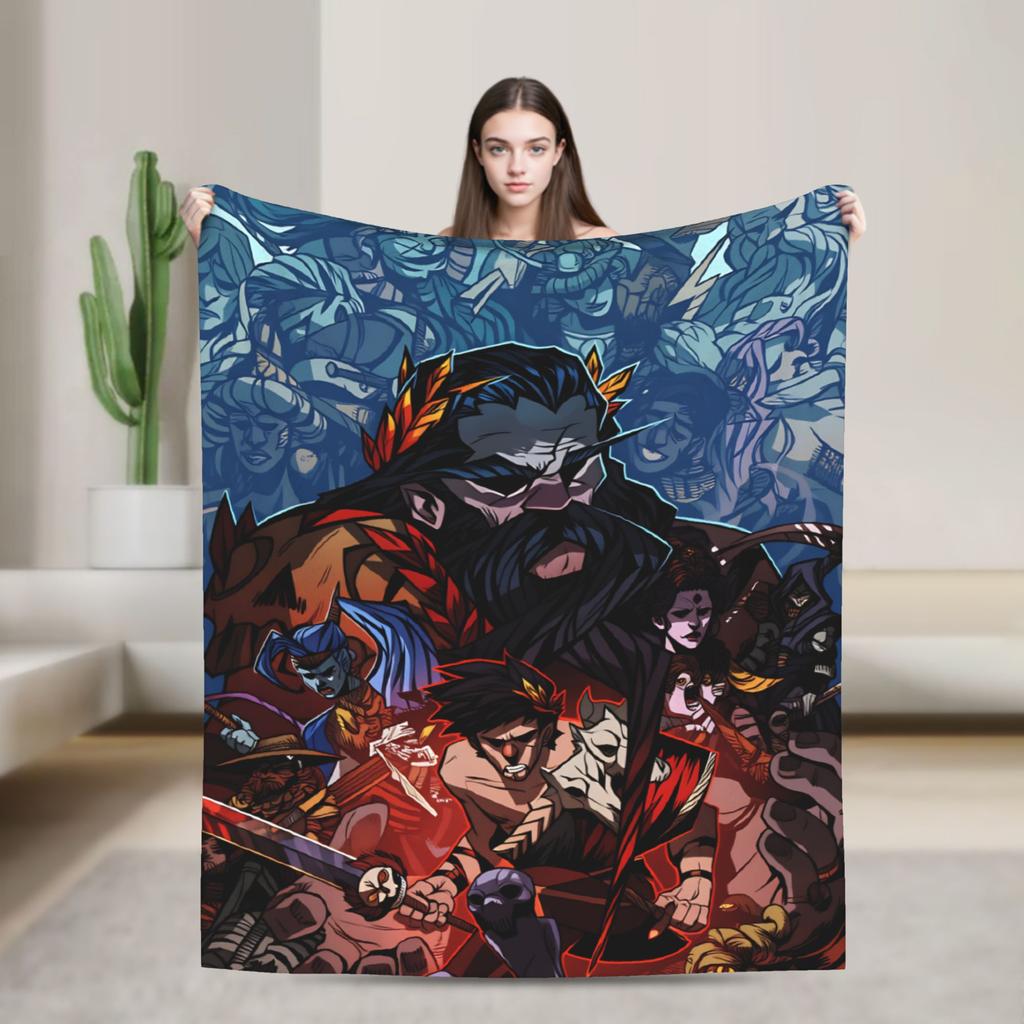 Hades Zagreus Soft Warm Blanket  Travel Office Plush Throw Blanket Funny Living Room Flannel Bedspread Sofa Bed Cover