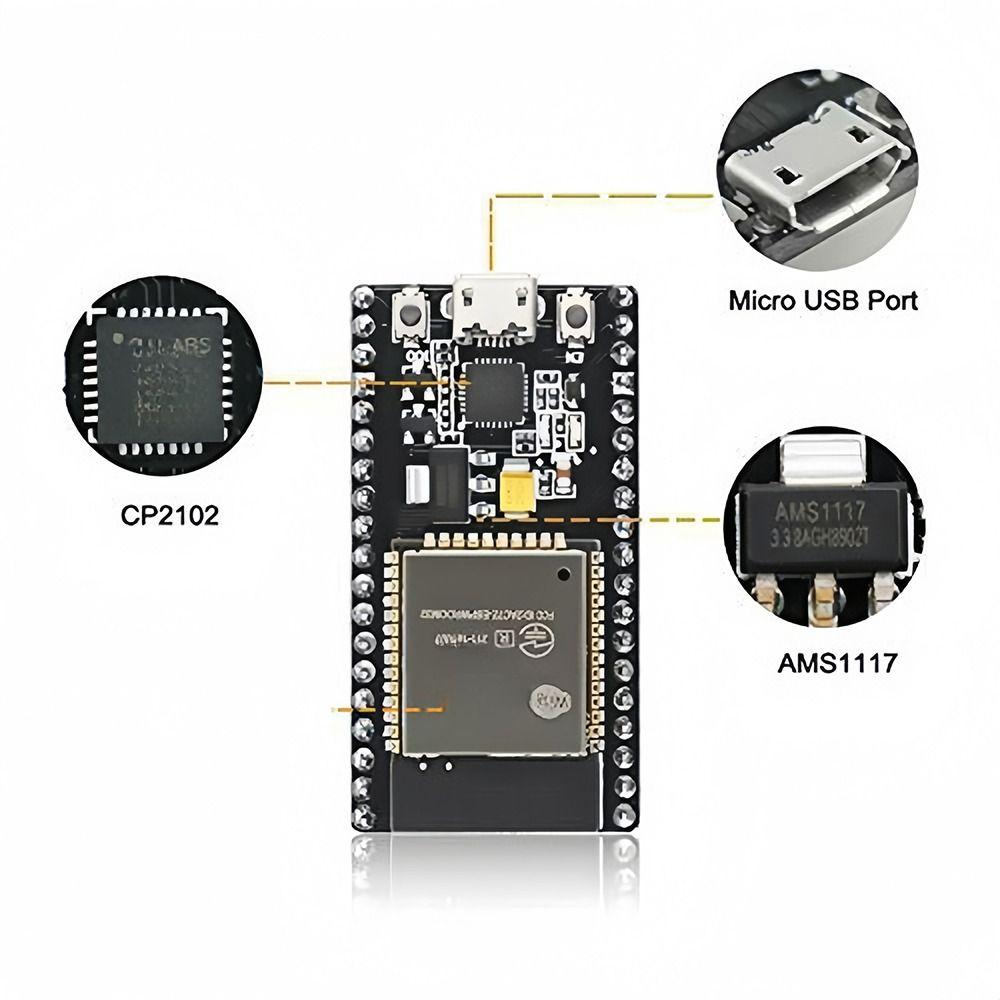 with Wireless Module Development Board CP2102 Expansion Board ESP32 38P Kit Electronic Accessories