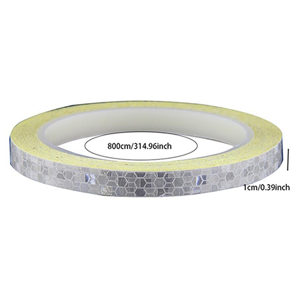 8M Car Reflective Tape Auto Safety Warning Sticker Reflector Protective Tape Strip Film for Trucks Auto Motorcycle Stickers