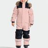 Children's Fashion Outdoor Waterproof Fleece-Lined Thickened Warm Boys' And Girls' One-Piece Ski Suit