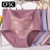 CFSC Women's Large Size Underwear Solid Color Print Underwear