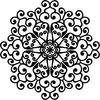 Printtoo Wooden Rubber Stamp Scrap-booking Floral Mandala Craft Textile Stamps-2
