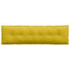 Back Cushion Yellow 180 x 50 cm Cord Fabric