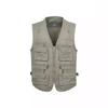 Мужской рабочий жилет без рукавов с множеством карманов, повседневный жилет в стиле милитари бежевого, хаки, темно-серого, темно-синего цвета, размеры XL-10XL