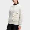 Fila Letter Round Neck Loose Sweatshirt Women Sweatshirt Cloud-White A11W417204F-WT