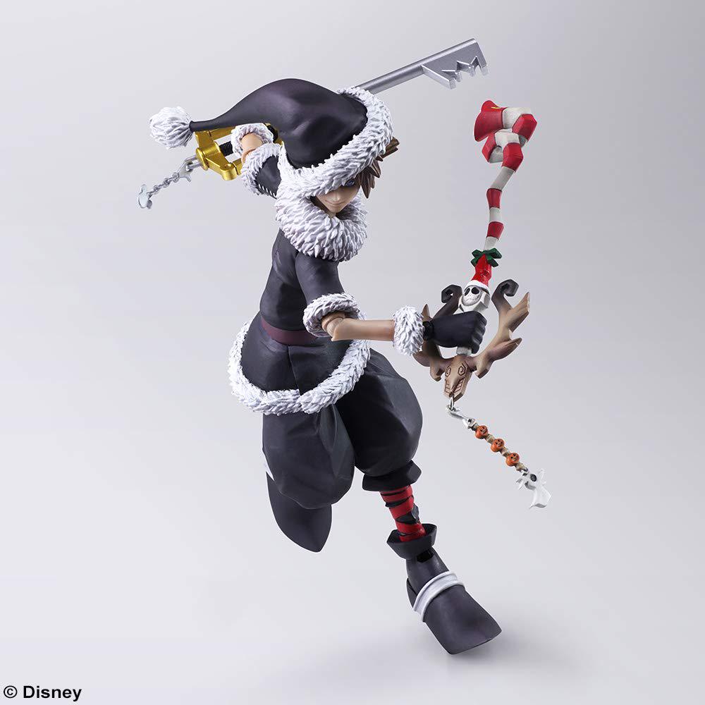 KINGDOM HEARTS II Bring Arts Sora Christmas Town PVC Painted Action Figure Ver.