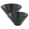 Tableware East Trapezoidal Border Bowl Set Pair of Rice Suitable for Japanese and Western Style Large and Serving Bowls (19cm) - Bowls, Noodles,