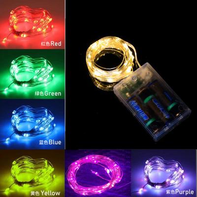 Светодиодные гирлянды 1/2/3/5/10/20/30 м на батарейке, медная проволока, гирлянда, лампа, наружное водонепроницаемое сказочное освещение для декора рождественской свадьбы