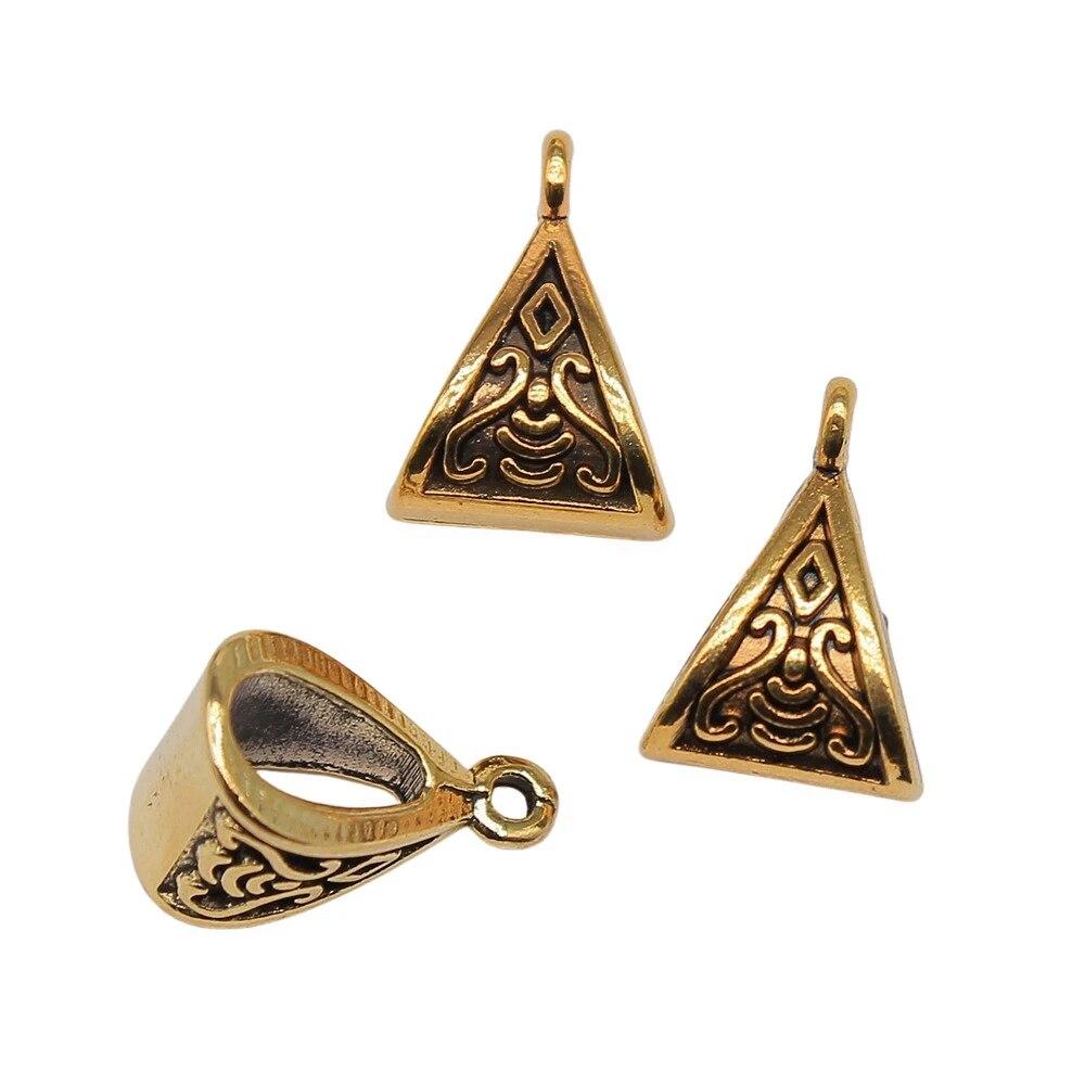 Декоративные металлические подвесные компоненты для головы с античной отделкой и бусинами для изготовления ювелирных изделий