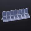 7 Compartments Adjustable Practical Long Storage Box Bead Ring Box Jewelry Presentation Organizer