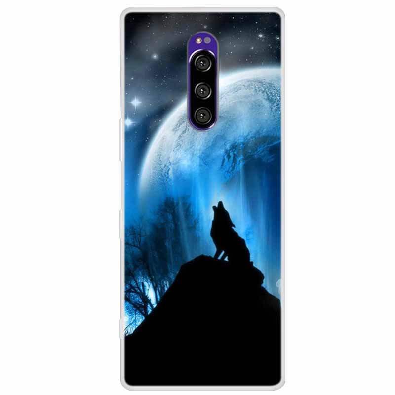 Чехол для Sony Xperia 1 Роскошные Животные Прозрачная Крышка для Sony Xperia1 XZ4 SO-03L SOV40 J8110 J9150 J8170 Корпуса Чехлы для Телефона