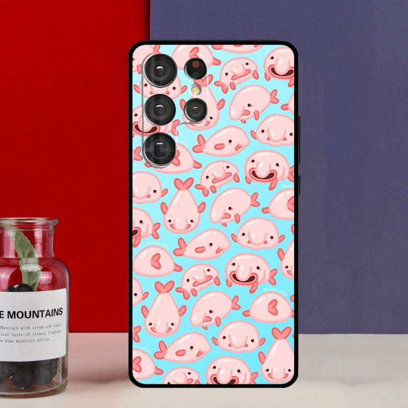 Милый Рыба-капля Чехол для Samsung Galaxy S25 Ultra S9 S10 S20 FE S21 S22 S23 Plus S24 Ultra Чехол для телефона