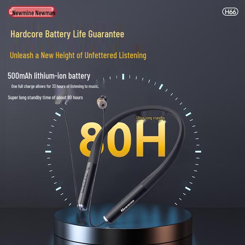 Беспроводные спортивные наушники-вкладыши с шейным ободом Newmine H66 Bluetooth