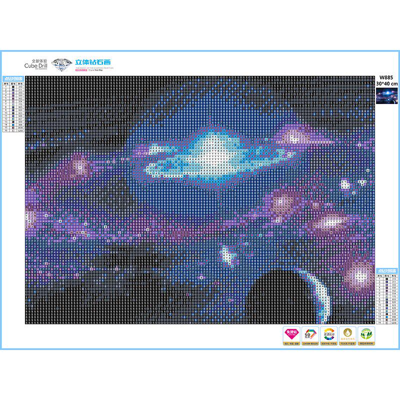5D DIY Mosaic Painting Universe Decoration Diamond Embroidery Diamond Painting Cross Stitch