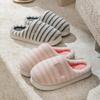 Winter Warm Plush Cotton Slippers Men and Women Couples Thickened Non-slip Soft Bottom Home Indoor Fluffy Slippers