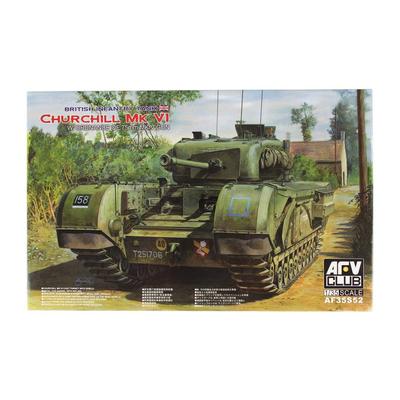 AFV Club Churchill Пехотный танк с 75-мм пушкой Пластиковая модель 1/35 Mk.6/QF