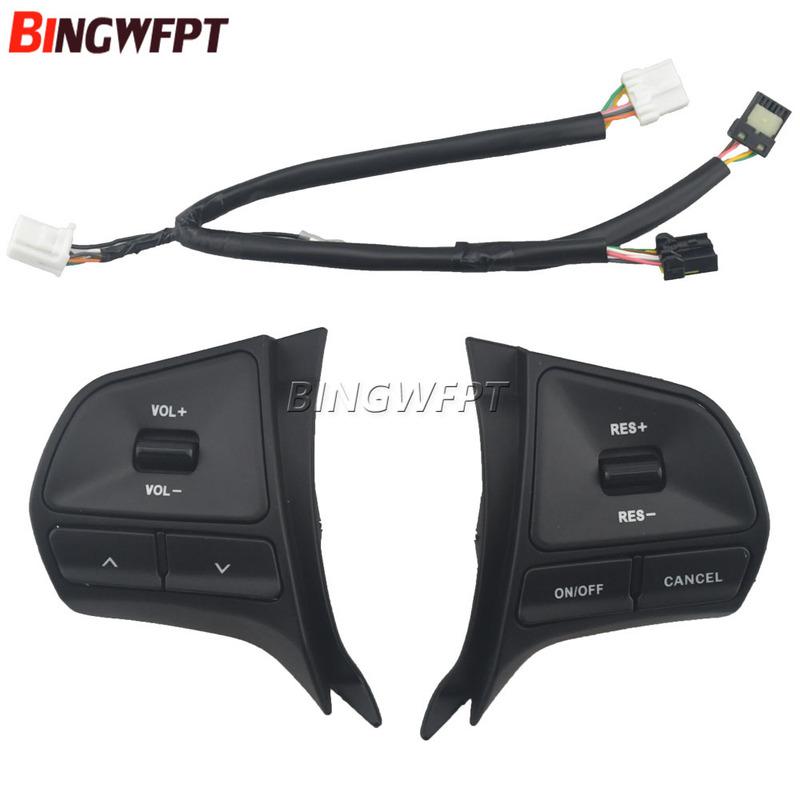 For Kia RIO 5DOORS 2012-2015 Year Steering Wheel Buttons Car Switches Controller Volume Music with Backlight