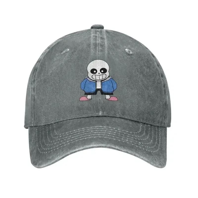 Модная бейсболка Sans из игры Undertale, унисекс, женская, регулируемая, хлопковая, папина кепка, кепки Snapback для улицы