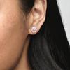 Pandora Серьги из серебра 925 пробы в форме цветка Мулан Женские серьги 290739PCZ