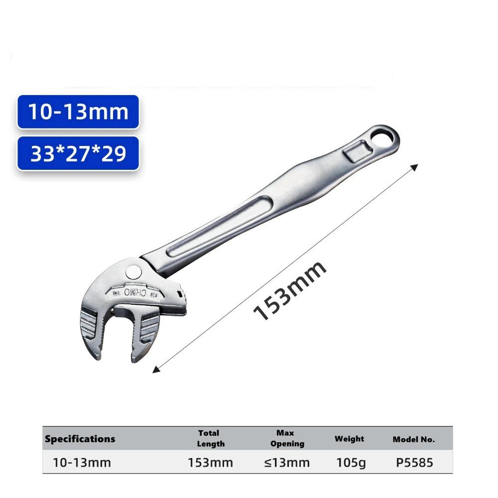 Chromium-molybdenum Steel Crab Claw Wrench Heavy-Duty Adjustable Adjustable Ratchet Wrench Multifunctional Self-Locking Wrench