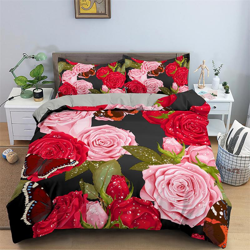 Microfiber Bed Cover Set Animal 3d Nose Lion Head Queen Size Quilt Cover Coloured Drawing Bedding Bed Set Luxury-no Bedsheet