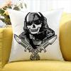 C-Call Of D-Duty Ghost Chibis Various Sizes Square Pillow Case For Car Home Bedchamber Decor