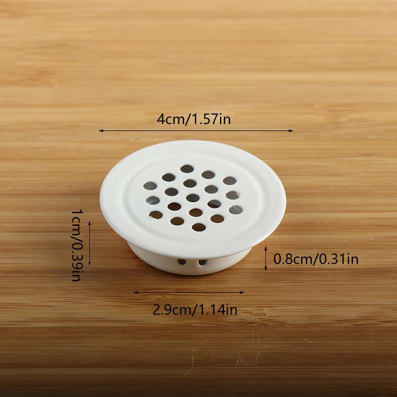 1 шт. жалюзи, сетчатая крышка с отверстиями, вентиляционное отверстие, гриль, вентиляционная крышка из нержавеющей стали, круглый шкаф, черный