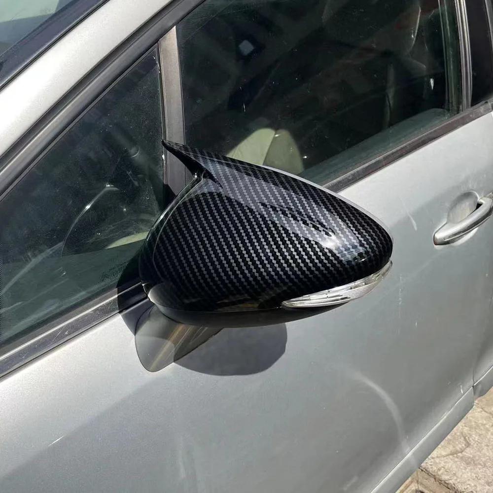 Для Peugeot 508 Citroen C4L 2013-2016 Автомобильная наклейка Накладка на зеркало заднего вида Боковое зеркало Колпачок крыла Внешняя отделка корпуса заднего вида двери Карбон