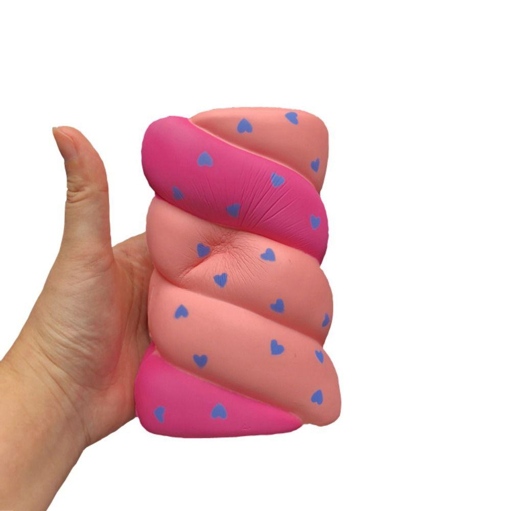 Cotton Candy Bread Squeeze Toy Soft Mochi Squish Foam Toy New Fidget Squeeze Toy For Stress Relief