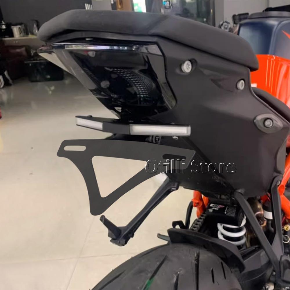 For 1290 Super Duke R 2020-2025 Motorcycle Rear Tail Tidy LED Fender Eliminator Kit License Plate Bracket Light Turn Signal Kit