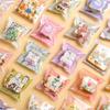 100Pcs 7x7cm Cartoon Animal Plastic Self-Adhesive Bags Bakery Cookie Snack Candy Birthday Party Gift Packaging