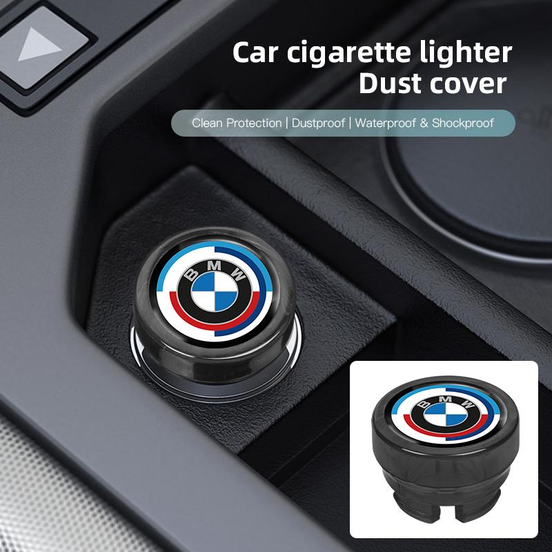 Декоративная крышка прикуривателя для BMW - Пластиковая, пылезащитная, с логотипами