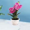Искусственное растение в горшке Реалистичная имитация цветка Яркий цвет Искусственная орхидея-бабочка Бонсай